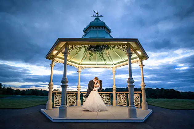 An impressive gazebo upgrade fitting of a world-class spa hotel